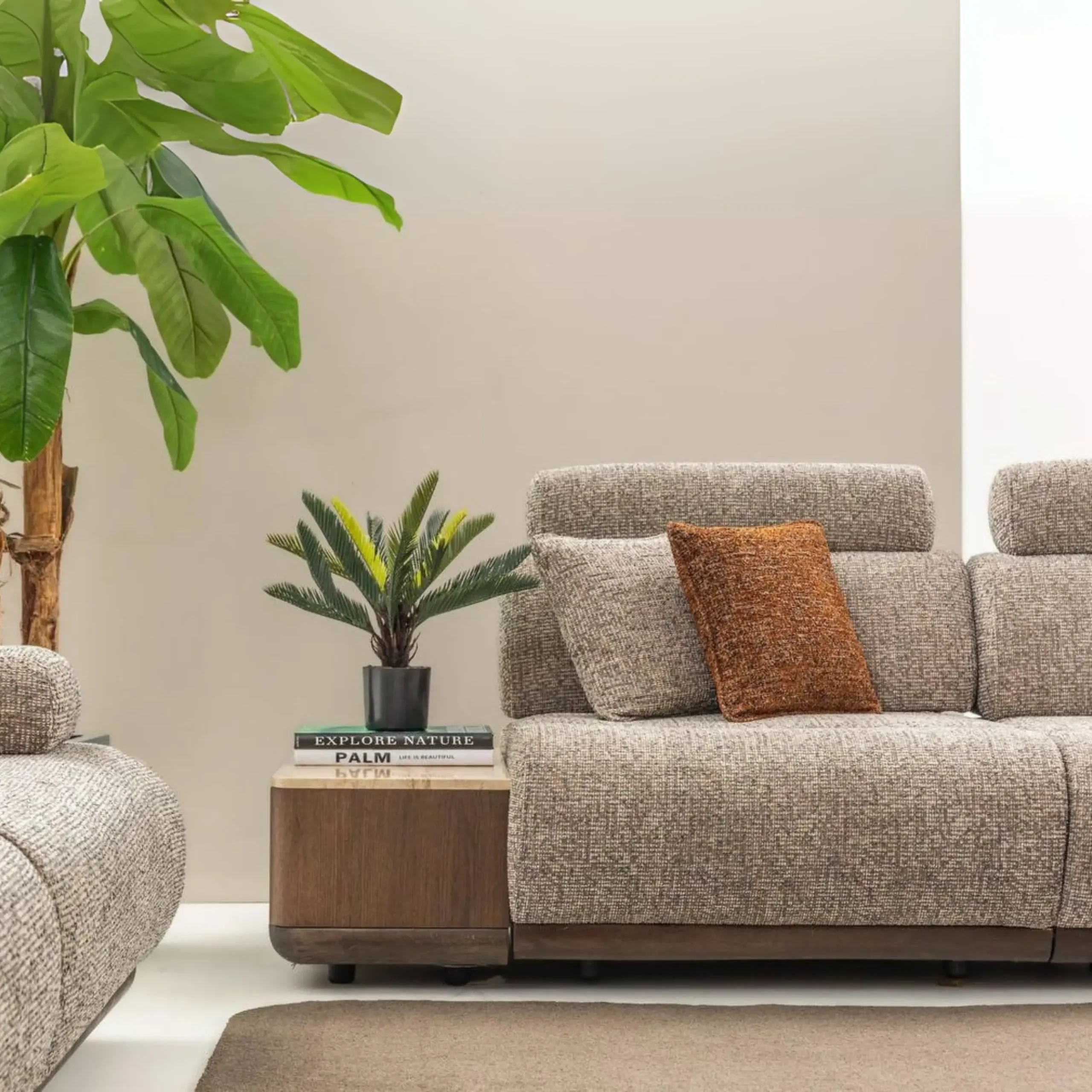 FLY ADJUSTABLE SOFA WITH SIDE TABLE - Image 1