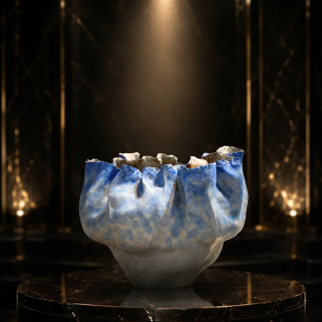Decorative-Accessorie (22) Tidepool Ruffle Bowl - Image 1