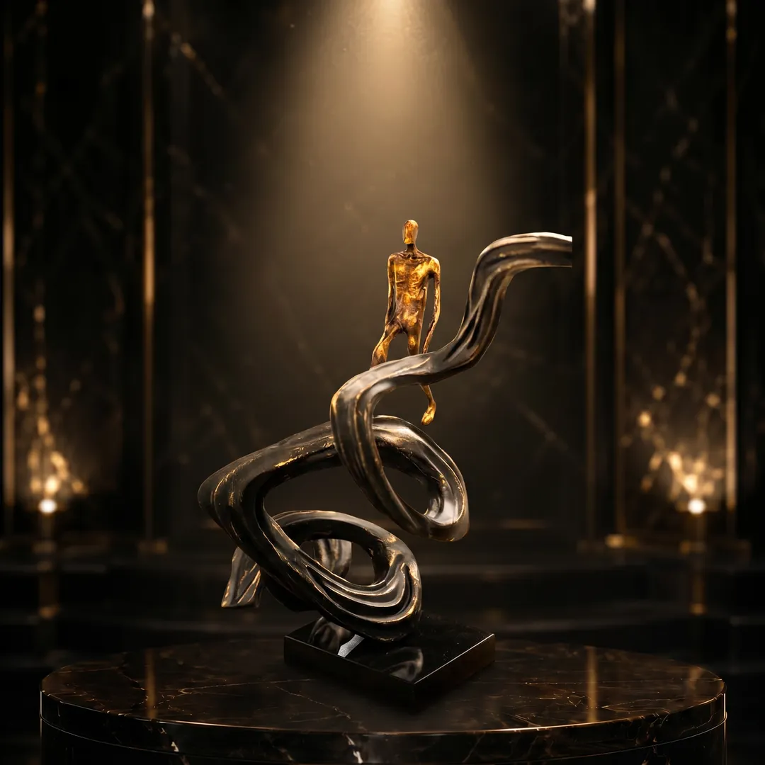 Treble Flow Bronze Sculpture - Image 1