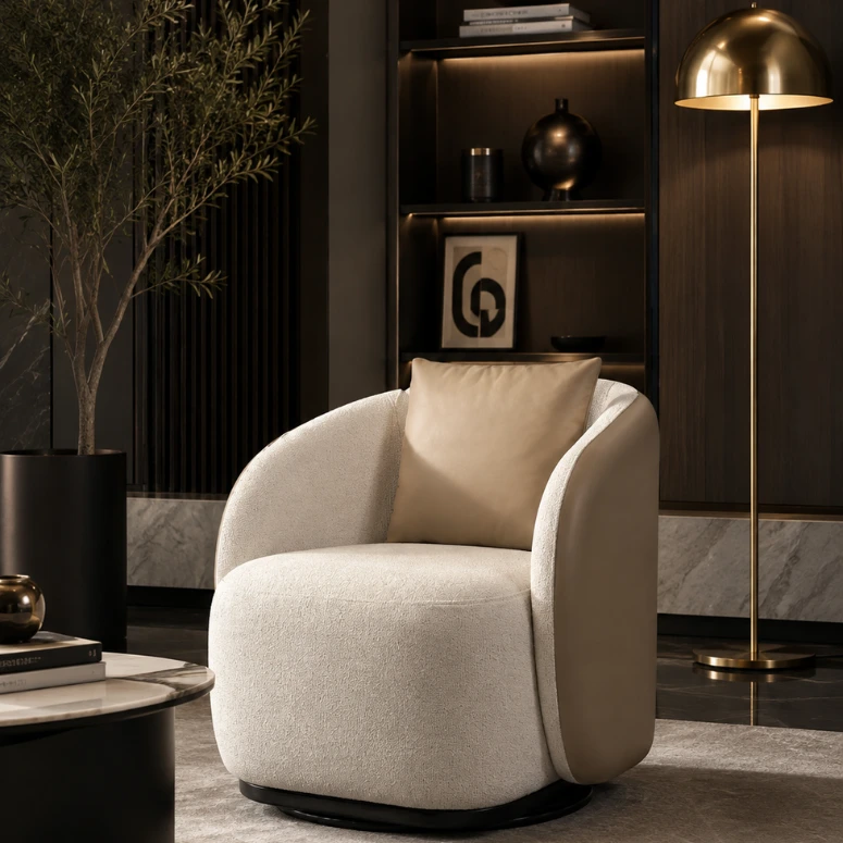 NEMO SWIVEL ACCENT CHAIR - Image 1