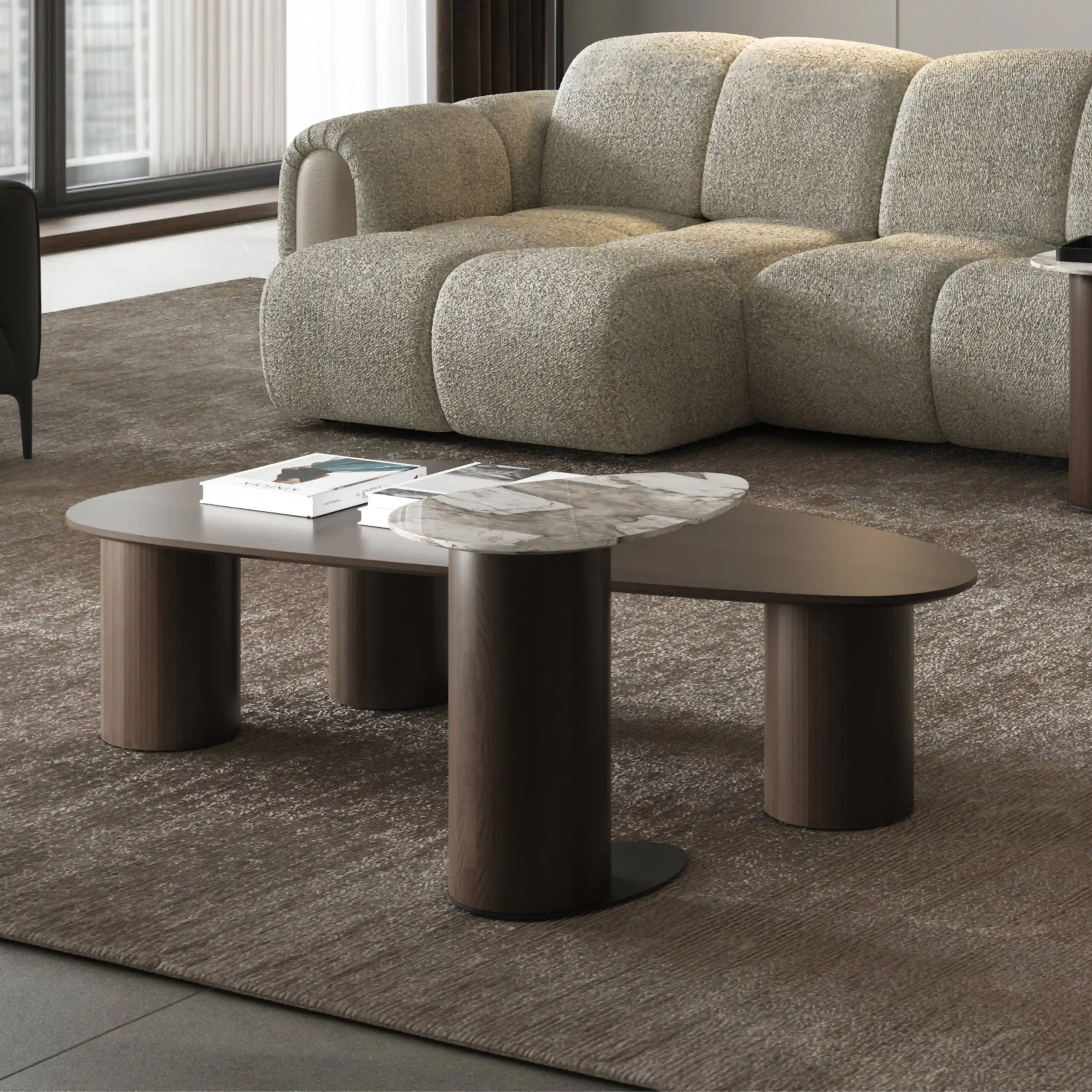 valencia (8) VALENCIA 2-PCS COFFEE TABLE - Image 1