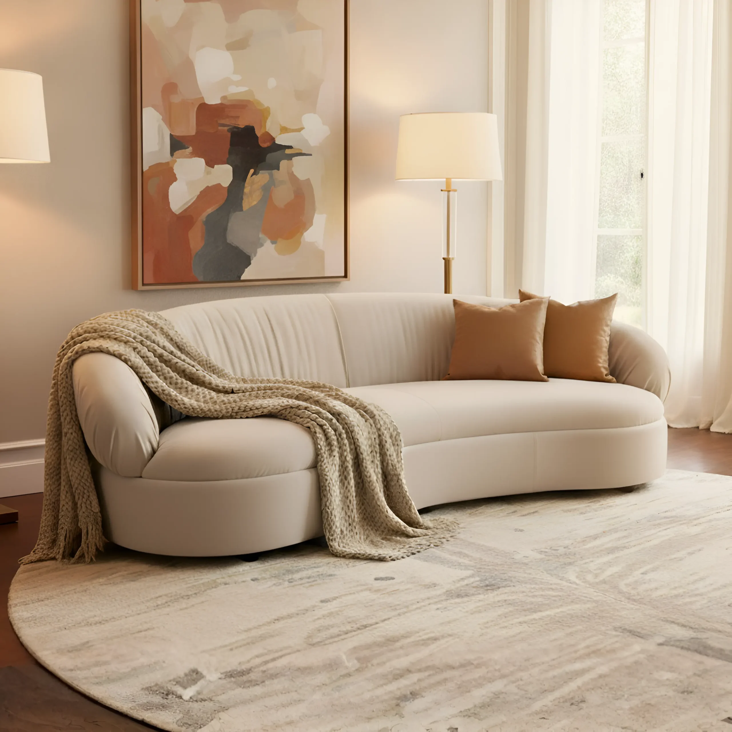 cloud (3) CLOUD CURVED SOFA - Image 1