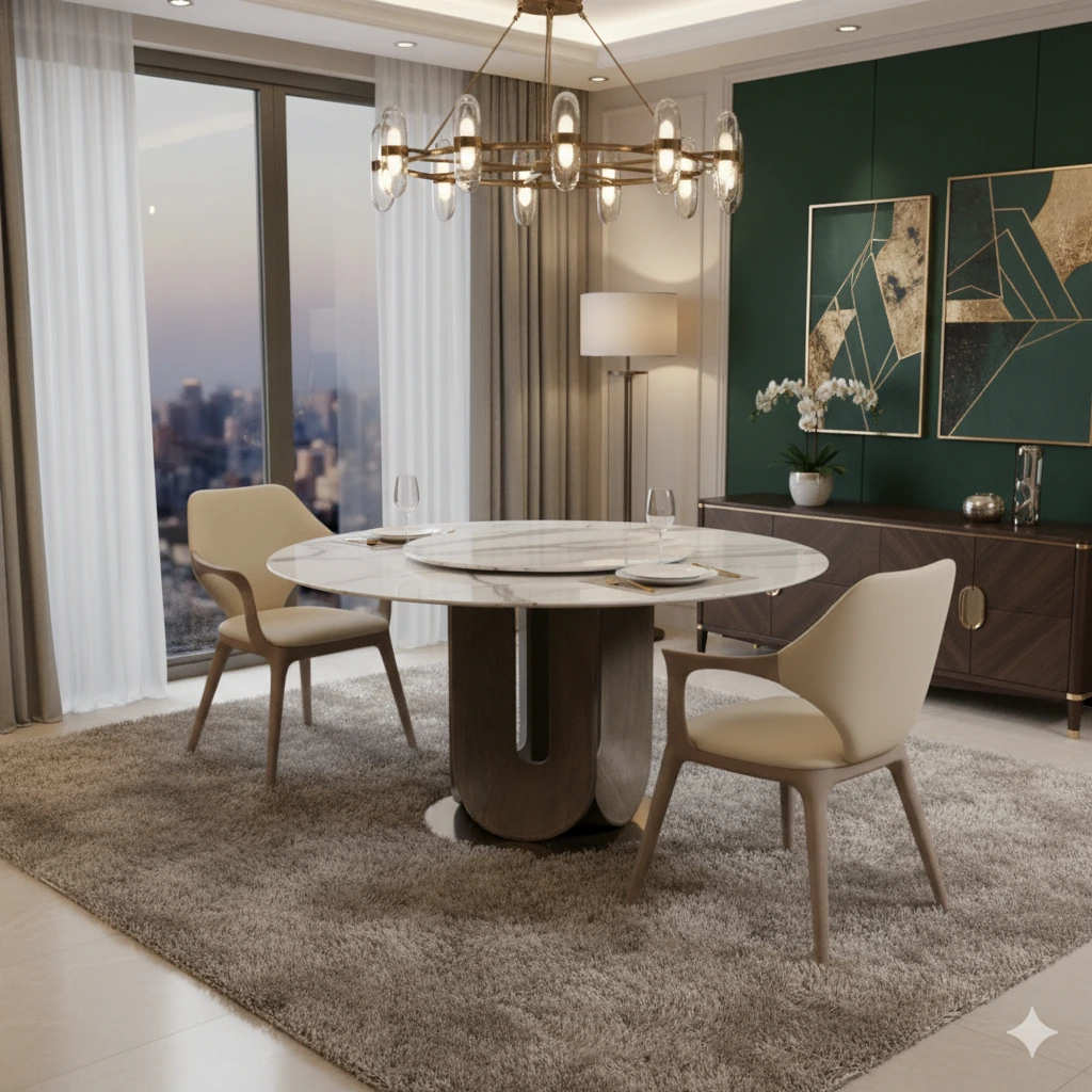 NOVA (27) NOVA ROUND DINING TABLE - Image 1