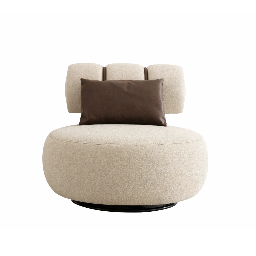 MELANIE SWIVEL ADJUSTABLE ACCENT CHAIR - Image 1